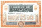 Boston Edison Company 1942, Postzegels en Munten, Aandelen en Waardepapieren, Ophalen of Verzenden, 1920 tot 1950, Certificaat van aandeel