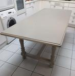 Lange massieve eiken tafel, Ophalen, Gebruikt, Eikenhout, 200 cm of meer
