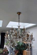 Kristallen kroonluchter, Huis en Inrichting, Lampen | Kroonluchters, Ophalen, Gebruikt