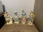 Lot van 4 porseleinen beeldjes, Antiquités & Art, Antiquités | Porcelaine, Enlèvement ou Envoi