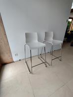 Set van twee barstoelen, Huis en Inrichting, Barkrukken, Ophalen, Met voetsteun, 60 tot 90 cm, Zo goed als nieuw