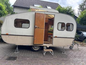 caravane classique Kema Kwagstaart 1971, 50 kg ou moins, Réchaud à gaz, Particulier, Jusqu'à 500 kg