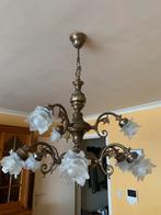 Luster met 9 lampen (kelken), Maison & Meubles, Lampes | Lustres, Comme neuf, Enlèvement ou Envoi