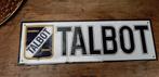 Metalen reclamebord Talbot, Verzamelen, Verzenden, Nieuw, Reclamebord
