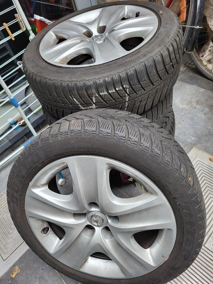 Winter set Opel / Saab velgen steek 5*110, Auto-onderdelen, Banden en Velgen, Velg(en), Winterbanden, 17 inch, 215 mm, Personenwagen