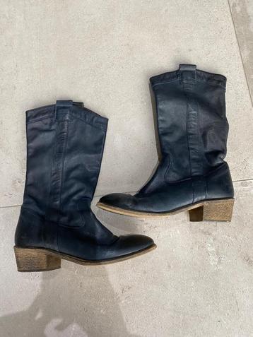 Bottes Piure bleue, Blauw, Lage of Enkellaarzen, Ophalen of Verzenden, Zo goed als nieuw