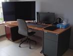 Bureau met ladenblok, Huis en Inrichting, Ophalen, Zo goed als nieuw, Bureau