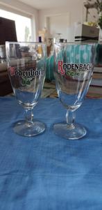 glazen Rodenbach voetglas 2 stuks, Verzamelen, Ophalen of Verzenden, Gebruikt, Bierglas