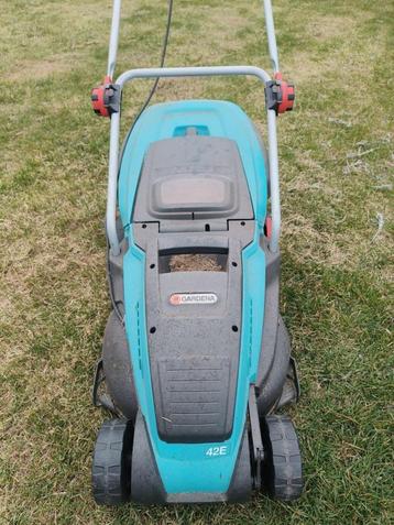Grasmachine Gardena, Tuin en Terras, Grasmaaiers, Ophalen, Gebruikt, Elektrische grasmaaier, Opvangbak