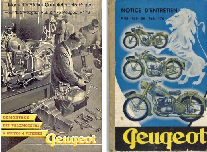 RTM 125 - 150 - 176 - 256 PEUGEOT & FMC en Français., Motoren, Handleidingen en Instructieboekjes, Ophalen of Verzenden