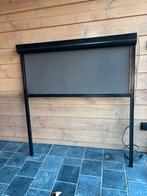 2 Zwarte elektrische screens alu ., Tuin en Terras, Zonneschermen, Ophalen, Gebruikt, Elektrisch, Minder dan 250 cm