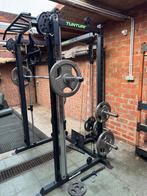 Tunturi smith machine sm90 met 140kilo gewichten, Sport en Fitness, Ophalen, Zo goed als nieuw