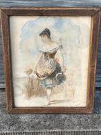 Aquarelle signe luindeman 1891, Enlèvement ou Envoi