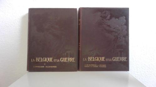 La Belgique et la Guerre I, II, III, IV - Première Guerre mo, Antiquités & Art, Antiquités | Livres & Manuscrits, Enlèvement ou Envoi