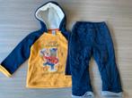 C&A set thermo broek + hoody - maat 92 - donkerblauw/geel, Enfants & Bébés, Vêtements enfant | Taille 92, Garçon ou Fille, C&A