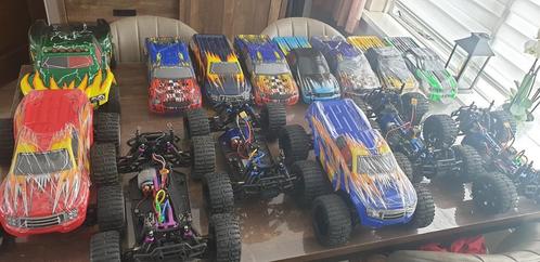 7 RC trucks zeer goede staat alleen voor serieuze kopers, Hobby en Vrije tijd, Modelbouw | Radiografisch | Auto's, Zo goed als nieuw