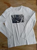 T-shirt Kiabi imprimé blanc taille 152 (XXS), Jongen, Kiabi, Ophalen of Verzenden, Zo goed als nieuw