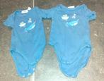Baby kleding 2 rompers blauw Lily & Dan 62-68, Verzenden, Nieuw, Maat 62