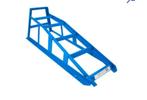 metalen hefbruggen Oude en effen blauwe kleur, Ophalen, Gebruikt