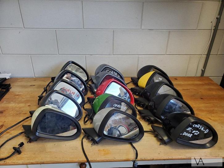 Opel Corsa D 2006 - 2014 spiegel rechts VELE KLEUREN €25, Auto-onderdelen, Spiegels, Opel, Gebruikt, Ophalen of Verzenden