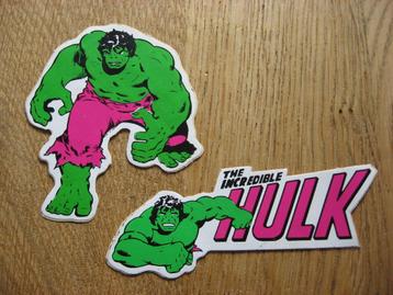 Vintage Stickers The Incredible Hulk  beschikbaar voor biedingen