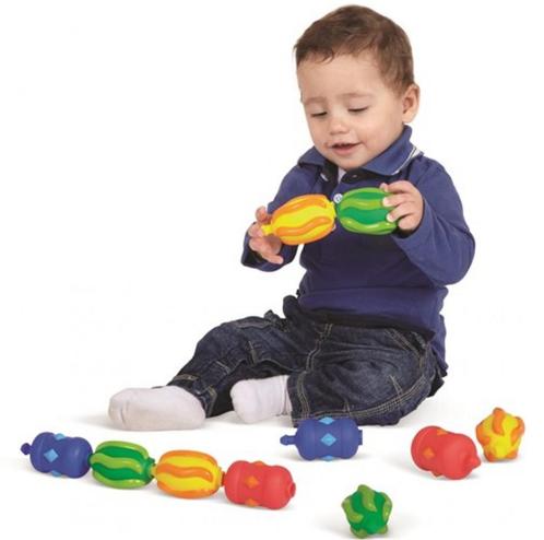 Steek kralen – sensomotorisch speelgoed – vf 12 maanden, Kinderen en Baby's, Speelgoed | Houten speelgoed, Nieuw, Duw- of Trekspeelgoed