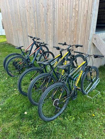 Lot mountainbikes fietsen beschikbaar voor biedingen