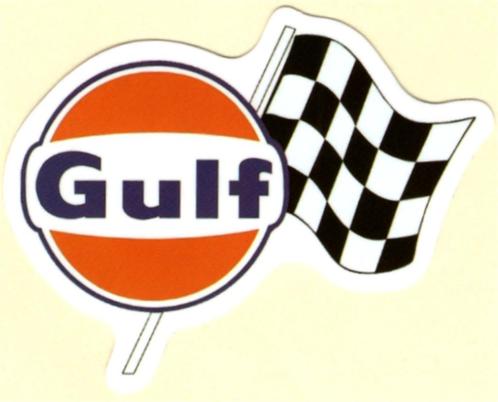 Gulf sticker #4, Motoren, Accessoires | Stickers, Verzenden