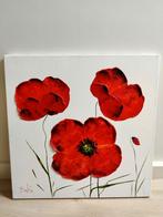 Handgeschilderd schilderij klaprozen, Ophalen