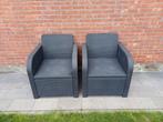 2x Allibert Lounge Chair / 2x Allibert Lounge stoel, Gebruikt, Loungeset, Wicker, Stoel