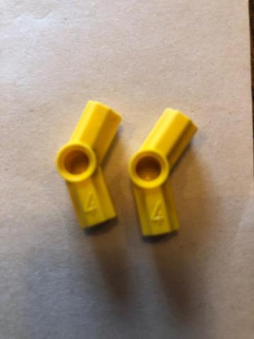 Lego Technic connectors angled 4 geel 2 stuks / 462-12