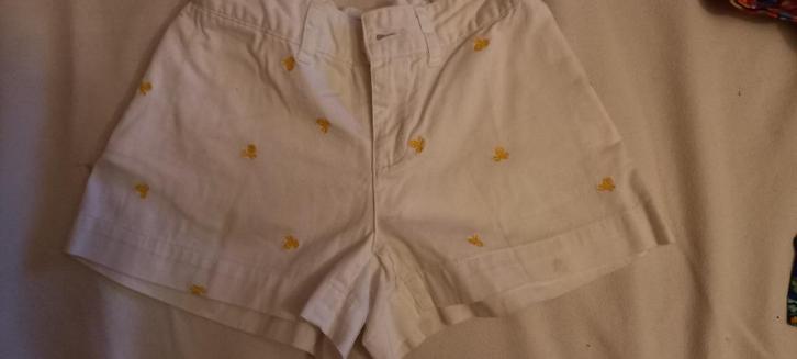 witte short korte broek polo ralph lauren maat 128, Kinderen en Baby's, Kinderkleding | Maat 128, Zo goed als nieuw, Meisje, Broek