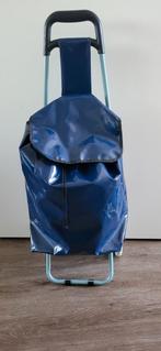 Stevige, lichtgewicht blauwe boodschappentrolley, Ophalen, 20 tot 30 cm, Blauw, Minder dan 40 cm