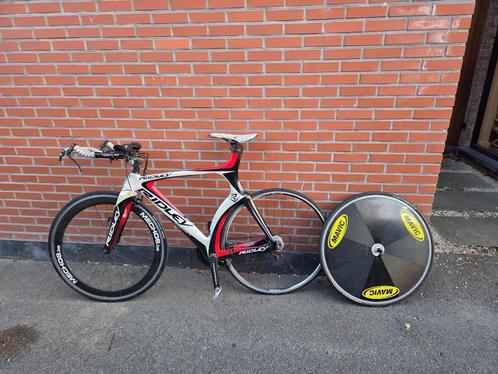 Tijdritfiets Ridley met vol wiel Mavic, Fietsen en Brommers, Fietsen | Racefietsen, Gebruikt, Heren, Overige merken, 15 tot 20 versnellingen