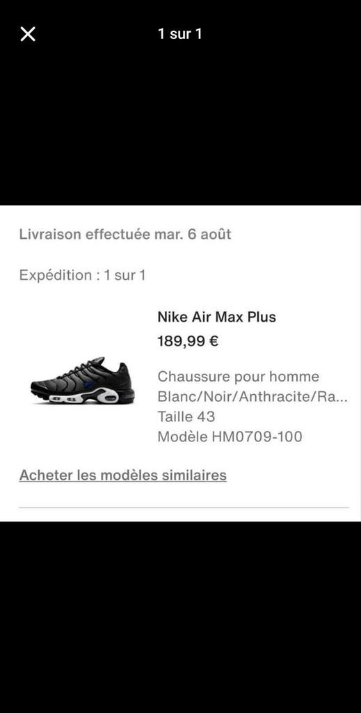 Nike Air Max Plus – neuves – jamais portées – 43, Ophalen, Nieuw