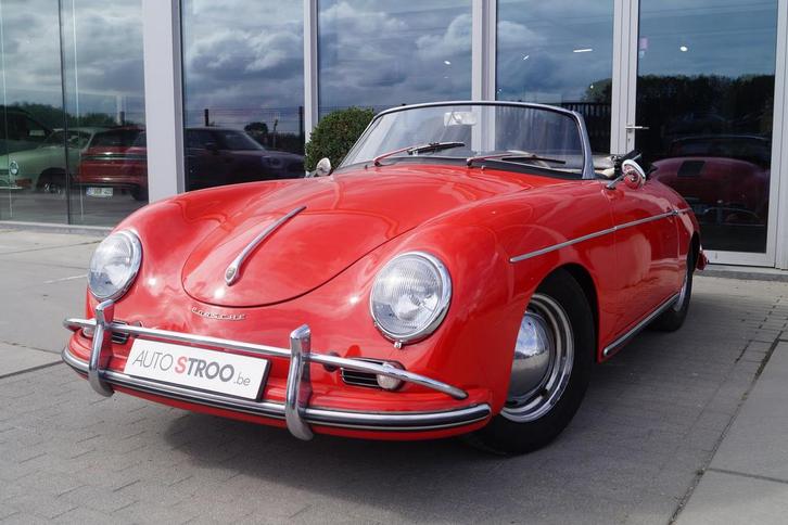 Porsche 356 Convertible D, Auto's, Porsche, Bedrijf, Lederen bekleding, Metaalkleur, Benzine, Cabriolet, 2 deurs, Handgeschakeld