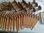houten klossen en bobijnen voor weefgetouw, Hobby en Vrije tijd, Kantklossen, Ophalen of Verzenden, Gebruikt, Klos(sen)