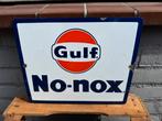 Gulf emaille reclamebord, Ophalen, Gebruikt, Reclamebord