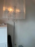 Lampadaire blanc en cristal, 4 lumières, Ophalen, Gebruikt, Metaal