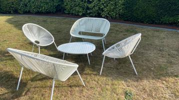 Lounge set Acapulco wit 6p beschikbaar voor biedingen