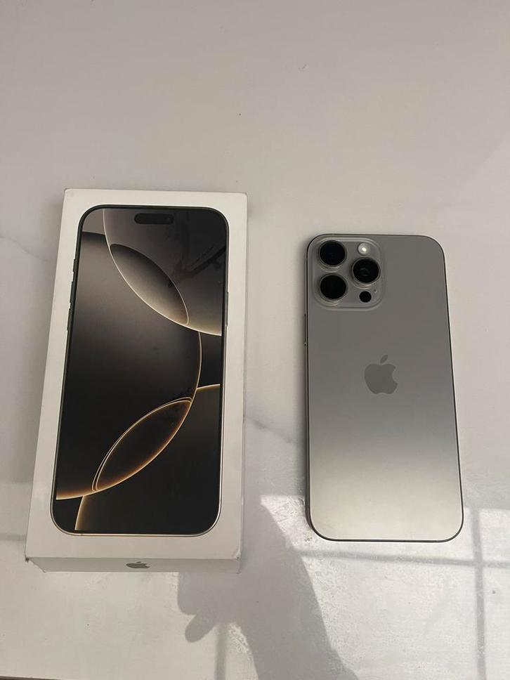 iPhone 16 Pro Max 256GB  | 100% batterij |, Telecommunicatie, Mobiele telefoons | Apple iPhone, 256 GB, iPhone 16 Pro Max, Zilver