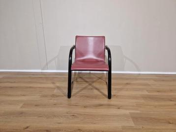 6x Thonet A320 Eetkamerstoelen - Rosé - Leder - Vintage