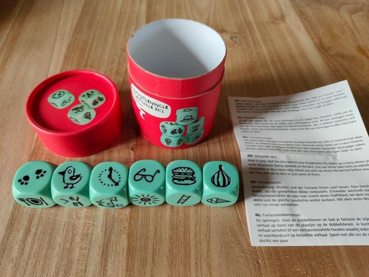 Verhaaldobbelstenen, Hobby en Vrije tijd, Gezelschapsspellen | Kaartspellen, Zo goed als nieuw, Ophalen