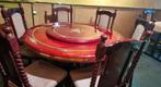 2 Chinese ronde tafels 6pers / 8 persoon, Huis en Inrichting, Tafels | Eettafels, Ophalen, Gebruikt, Overige materialen, Rond