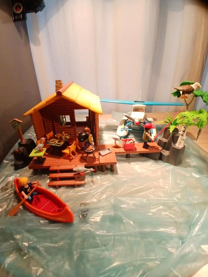 Playmobil 9320 blokhut bij het meer, Kinderen en Baby's, Speelgoed | Playmobil, Ophalen of Verzenden