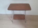 Vintage Bijzettafeltje, Ophalen, Gebruikt, 75 cm of meer, 60 cm of meer