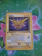Pokémonkaart Zapdos 1st edition, Hobby en Vrije tijd, Verzenden, Gebruikt, Losse kaart