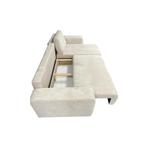 XM Goya Hoeksalon in stof 245cm/140cm beige kleur + Levering, Ophalen of Verzenden, Nieuw, Beige