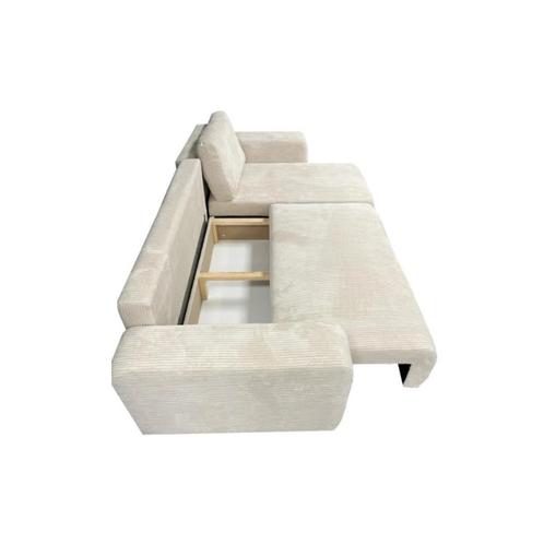 XM Goya Hoeksalon in stof 245cm/140cm beige kleur + Levering, Huis en Inrichting, Zitzakken, Nieuw, Beige, Ophalen of Verzenden