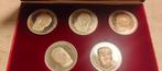 coffret en argent rois des Belges, Ophalen of Verzenden, Zilver